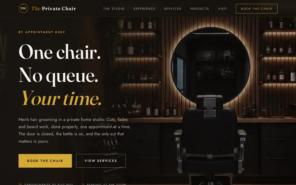Screenshot of The Private Chair